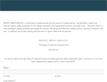 Tablet Screenshot of perfectbrewservices.com